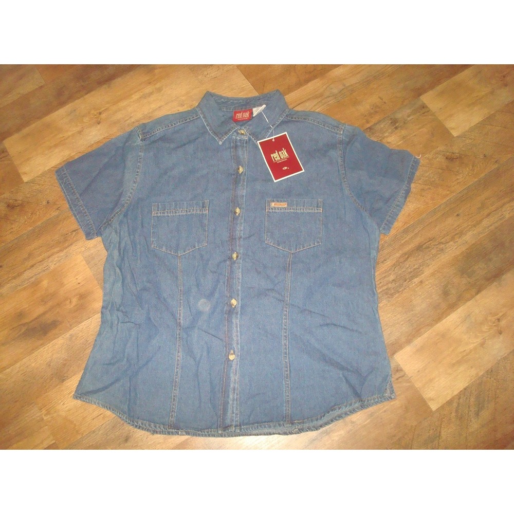 WOMENS DENIM 18X24‎  FSU SEMINOLES FLORIDA STATE  SZ MEDIUM   NEW VINTAGE SHIRT